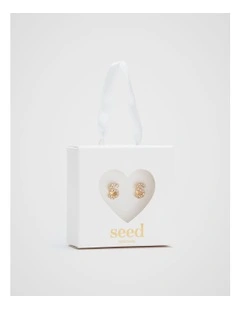 Initial Clip On Earrings - S