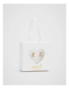 Initial Clip On Earrings - Z