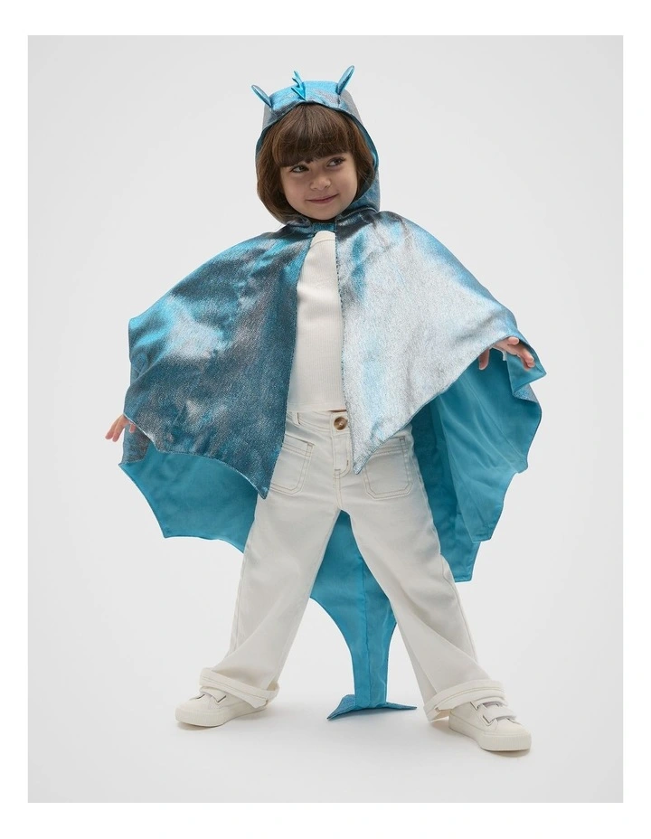 Dragon Costume in Blue Metalic image 3