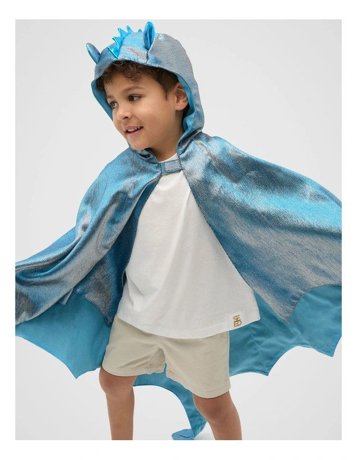 Dragon Costume in Blue Metalic image 5