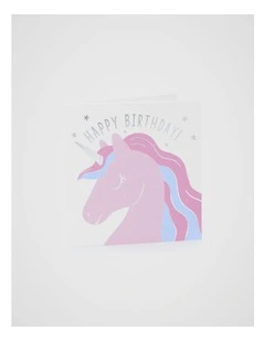 Happy Birthday Unicorn Card