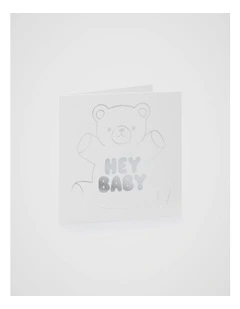 Hey Baby Teddy Card