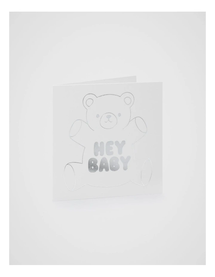 Hey Baby Teddy Card image 1