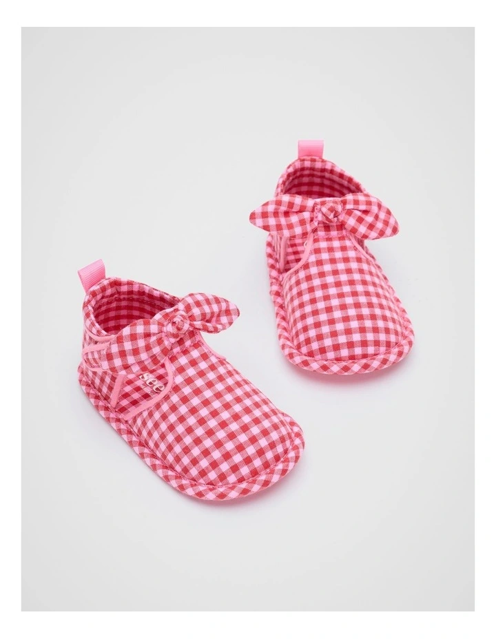 Mini Gingham Pram Shoe image 2