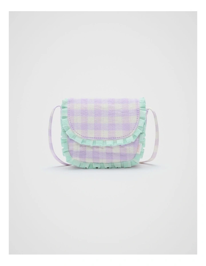 Quilted Ruffle Bag in Multi image 1