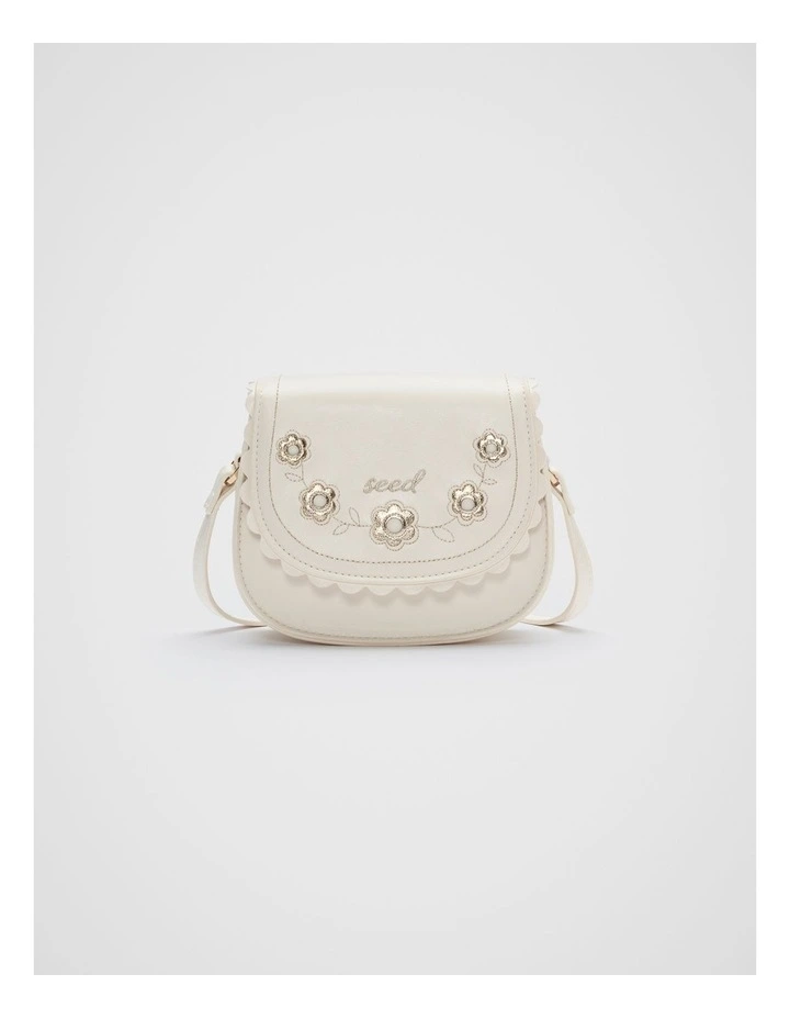 Floral Saddle Bag in Vintage Cream image 1