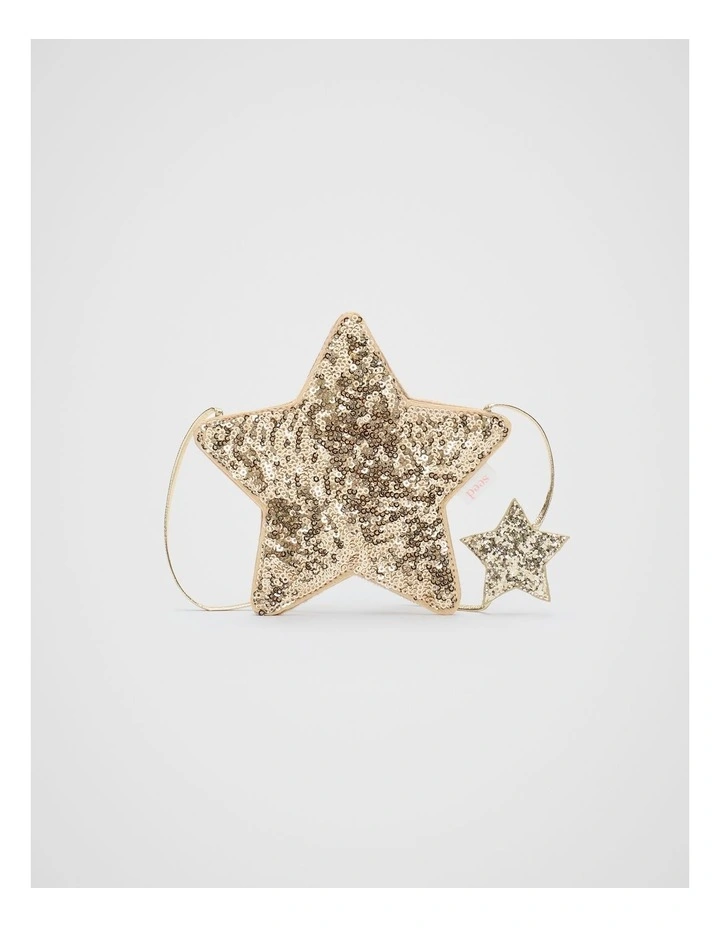 Star Glitter Bag in Gold image 1