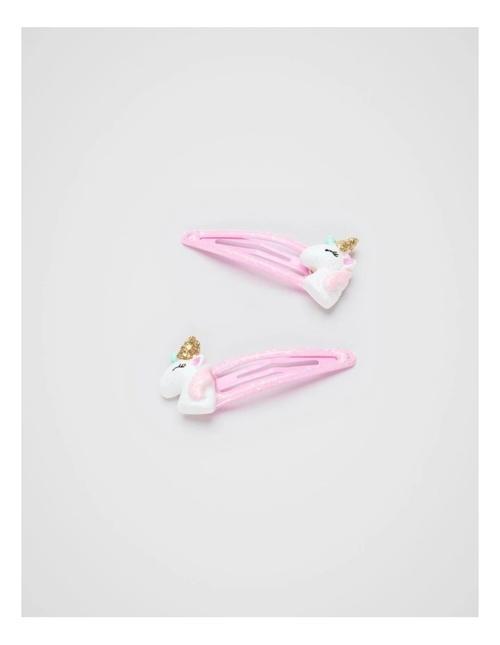 Glitter Unicorn Snaps in Candy Pink image 1