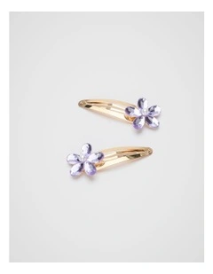 Flower Gem Snaps in Lavender