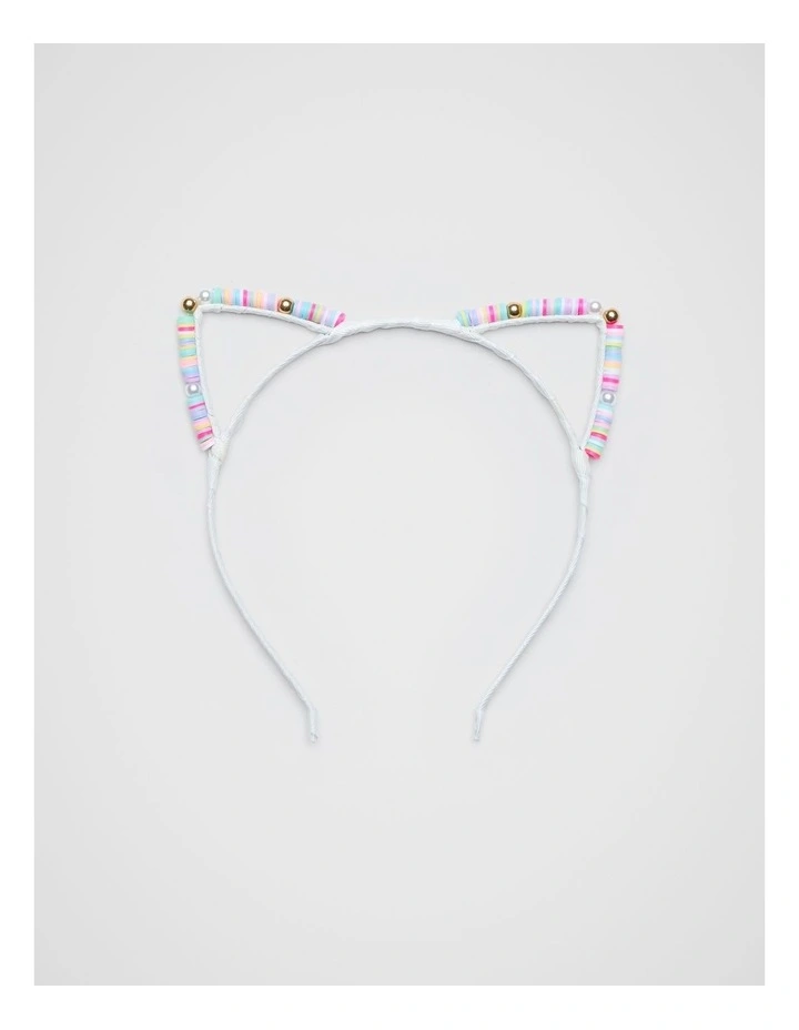Coloured Bead Ears Headband image 1