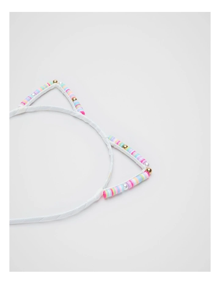 Coloured Bead Ears Headband image 2