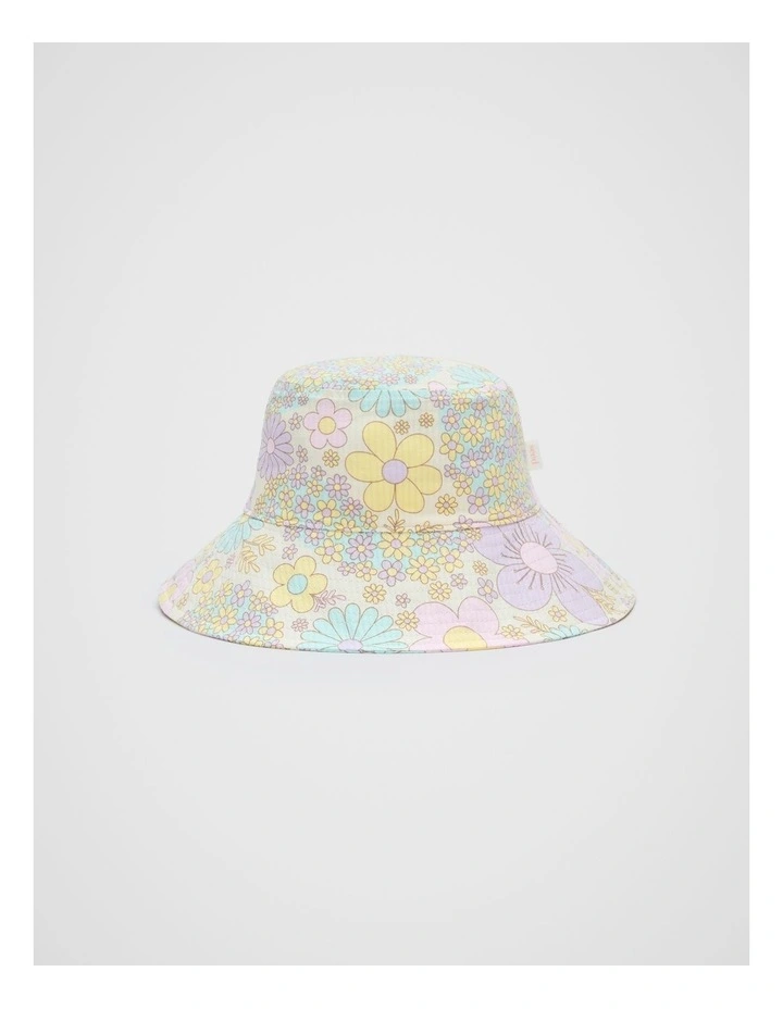 Floral Hat in Vintage Cream image 1