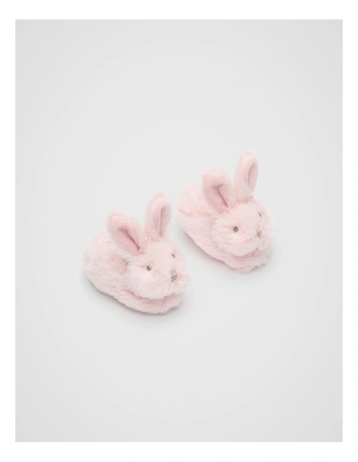 Some Bunny Loves You Booties in Pink image 1