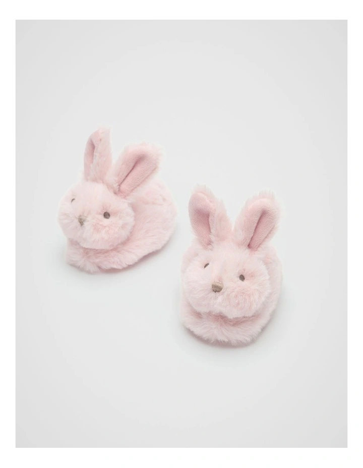 Some Bunny Loves You Booties in Pink image 2