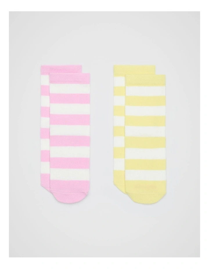 Stripe Sock 2 Pack in Multi image 1