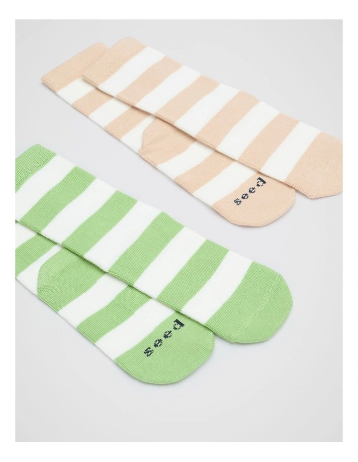 Stripe Sock 2 Pack in Multi image 2