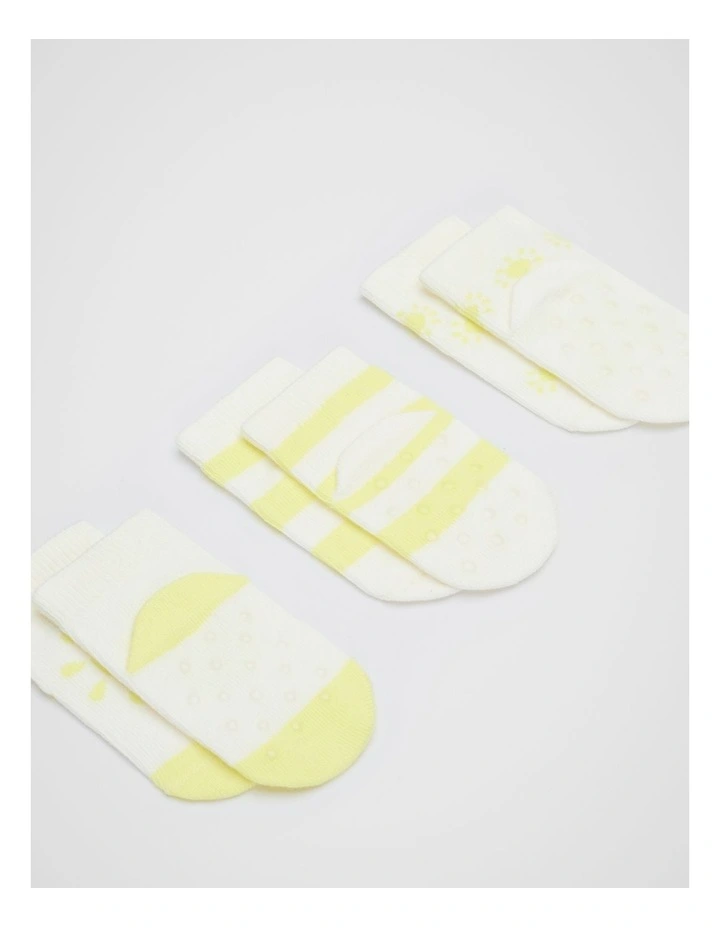 Sun Sock 3 Pack in Multi image 2