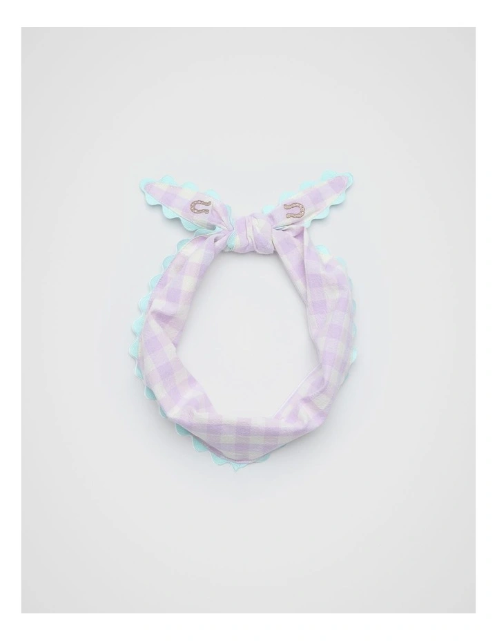 Embroidered Neckscarf in Vintage Cream image 1