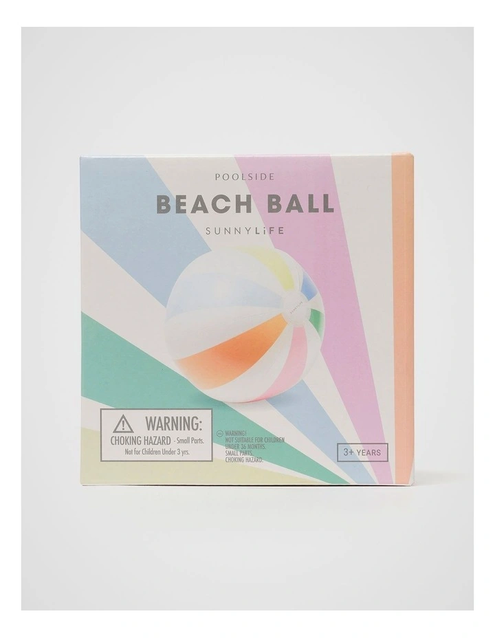 Pastel Inflatable Beach Ball in Multi image 2