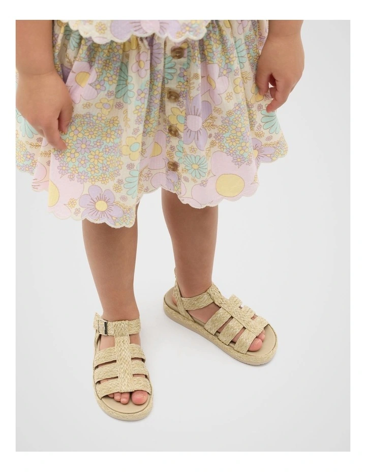 Woven Cage Sandal in Natural image 2