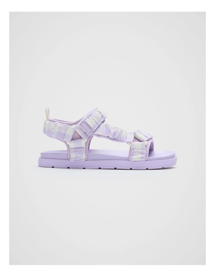 Gingham Trek Sandal in Lavender image 1
