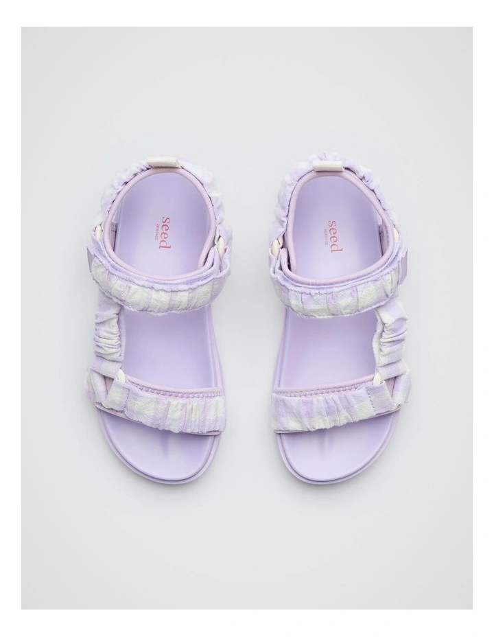 Gingham Trek Sandal in Lavender image 3
