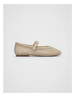Metallic Crochet Ballet in Gold