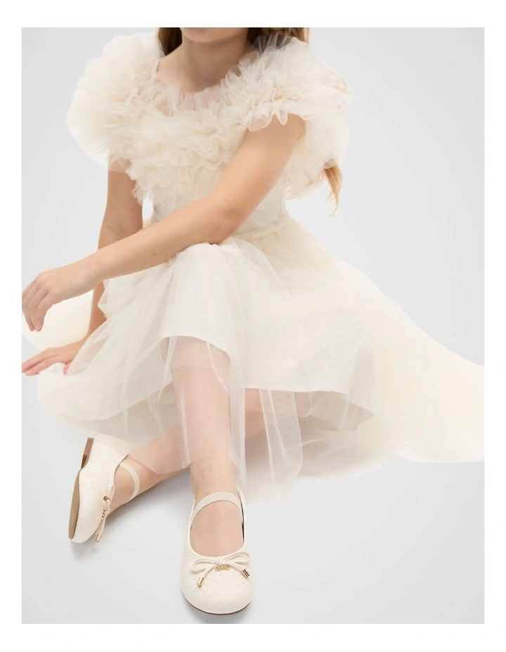 Daisy Quilted Ballet in Classic Cream image 2