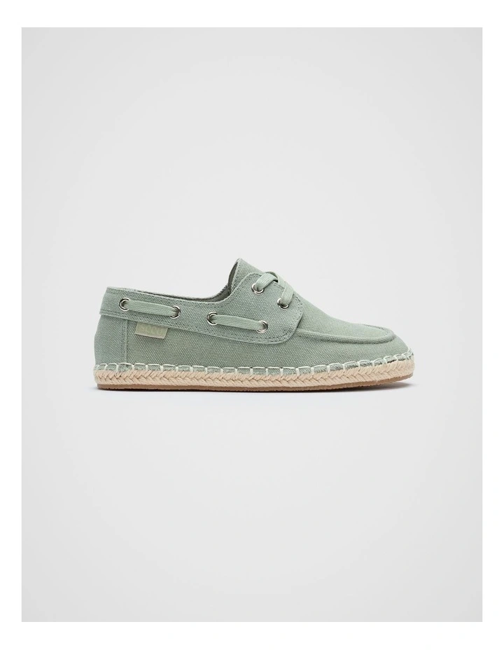 Espadrille Boat Shoe in Cactus image 1