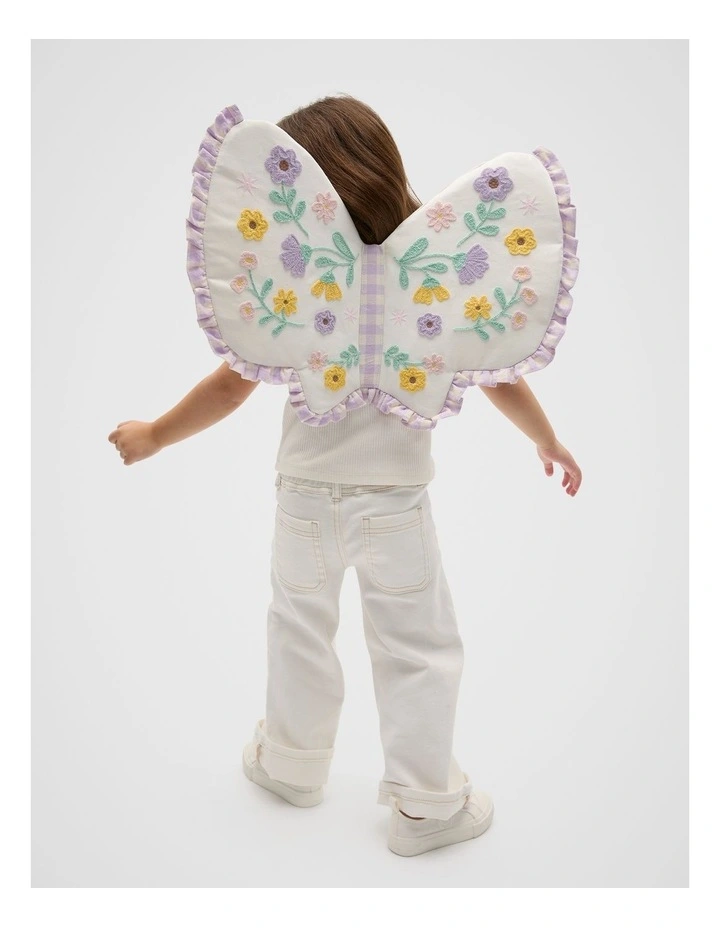 Embroidered Butterfly Wings in Multi image 1