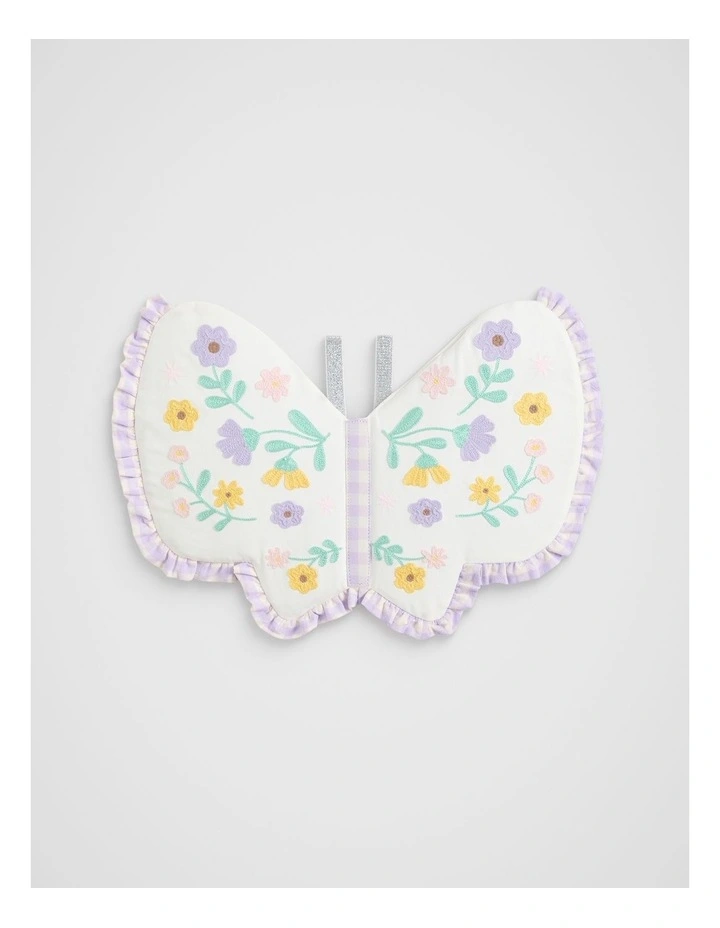 Embroidered Butterfly Wings in Multi image 3
