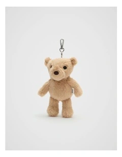 Teddy Bag Charm in Caramel