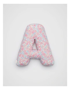 Ditsy Floral Initial Cushion in Multi