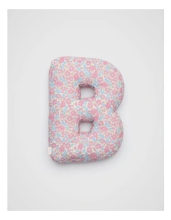 Ditsy Floral Initial Cushion in Multi