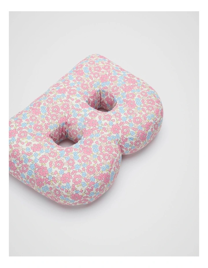 Ditsy Floral Initial Cushion in Multi image 2