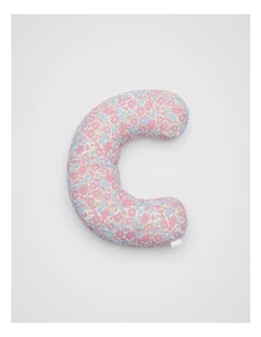 Ditsy Floral Initial Cushion in Multi