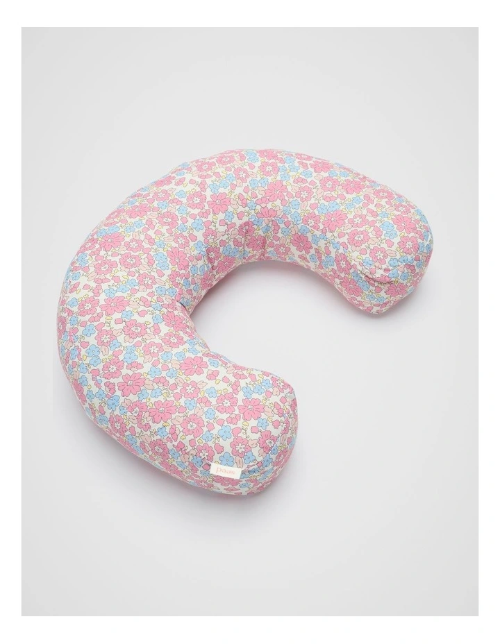 Ditsy Floral Initial Cushion in Multi image 2