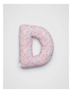 Ditsy Floral Initial Cushion in Multi