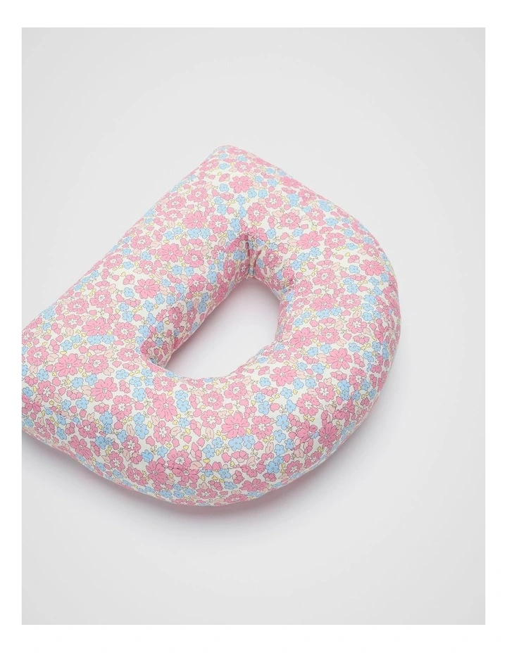 Ditsy Floral Initial Cushion in Multi image 2