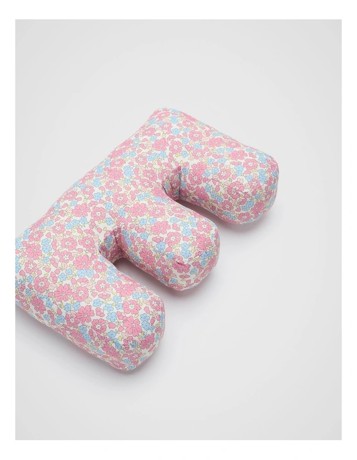 Ditsy Floral Initial Cushion in Multi image 2