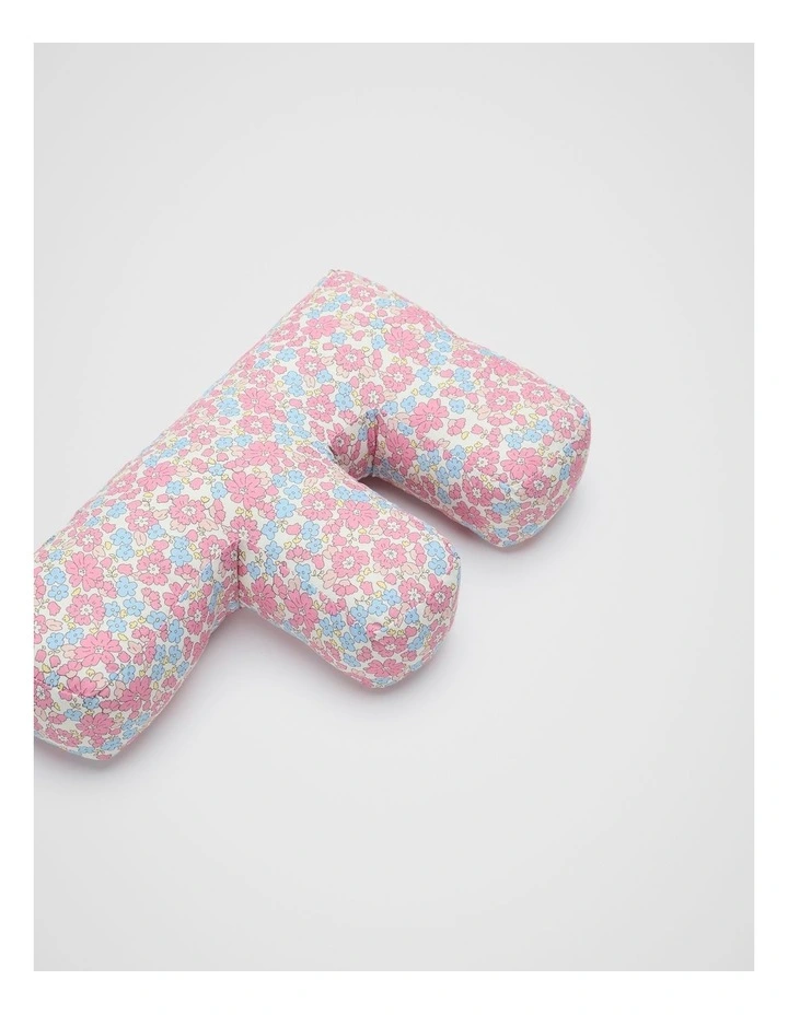 Ditsy Floral Initial Cushion in Multi image 2