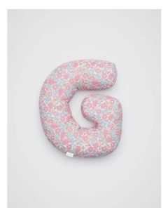 Ditsy Floral Initial Cushion in Multi