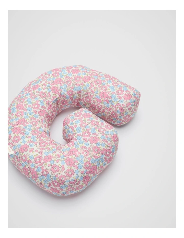 Ditsy Floral Initial Cushion in Multi image 2