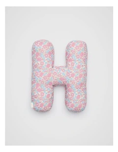 Ditsy Floral Initial Cushion in Multi