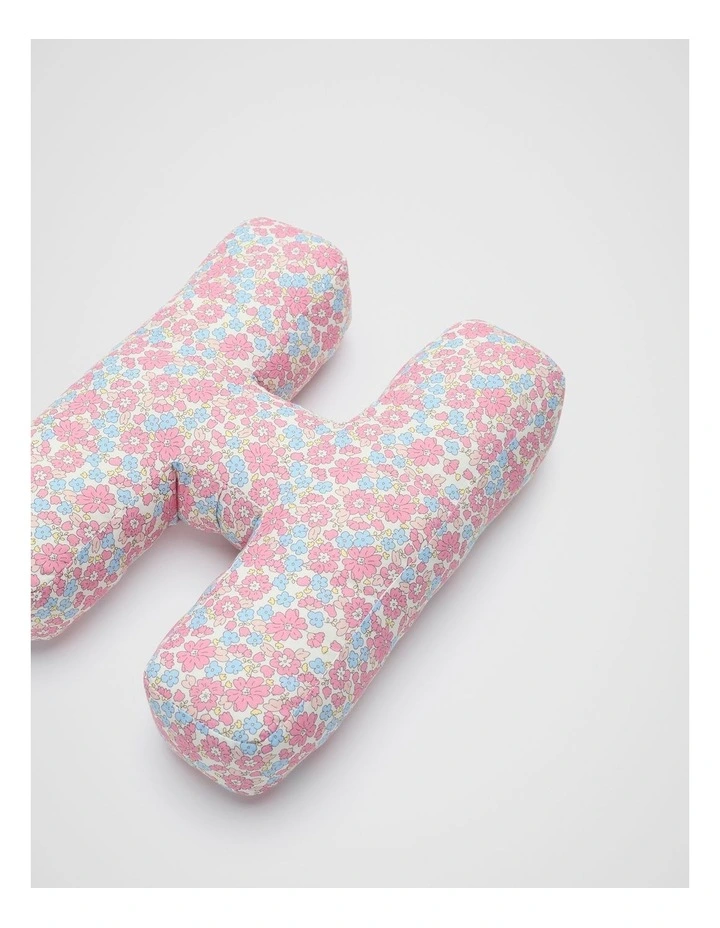 Ditsy Floral Initial Cushion in Multi image 2