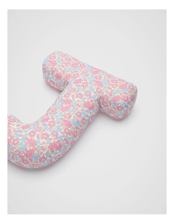 Ditsy Floral Initial Cushion in Multi image 2