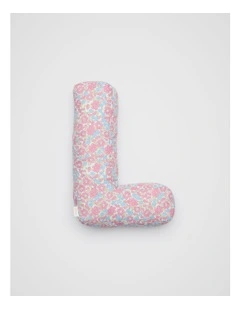 Ditsy Floral Initial Cushion in Multi