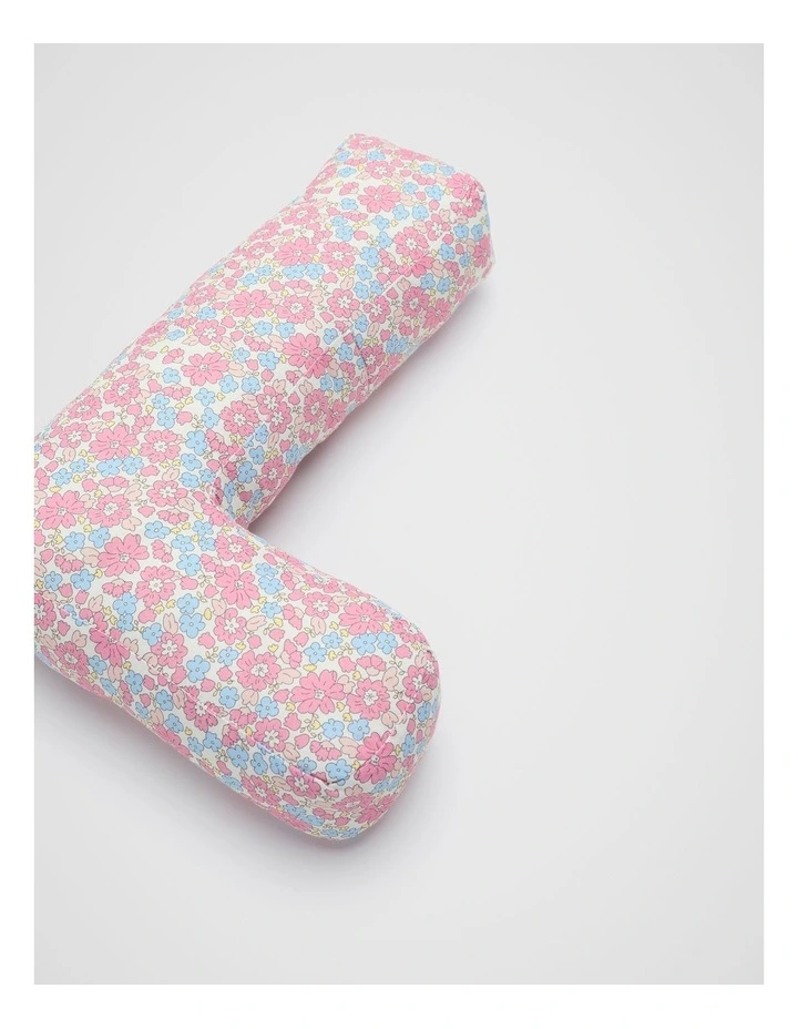 Ditsy Floral Initial Cushion in Multi image 2