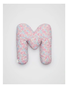 Ditsy Floral Initial Cushion in Multi