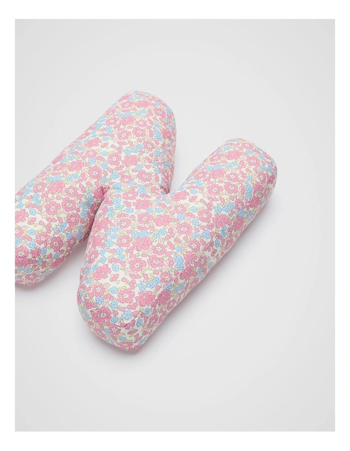 Ditsy Floral Initial Cushion in Multi image 2